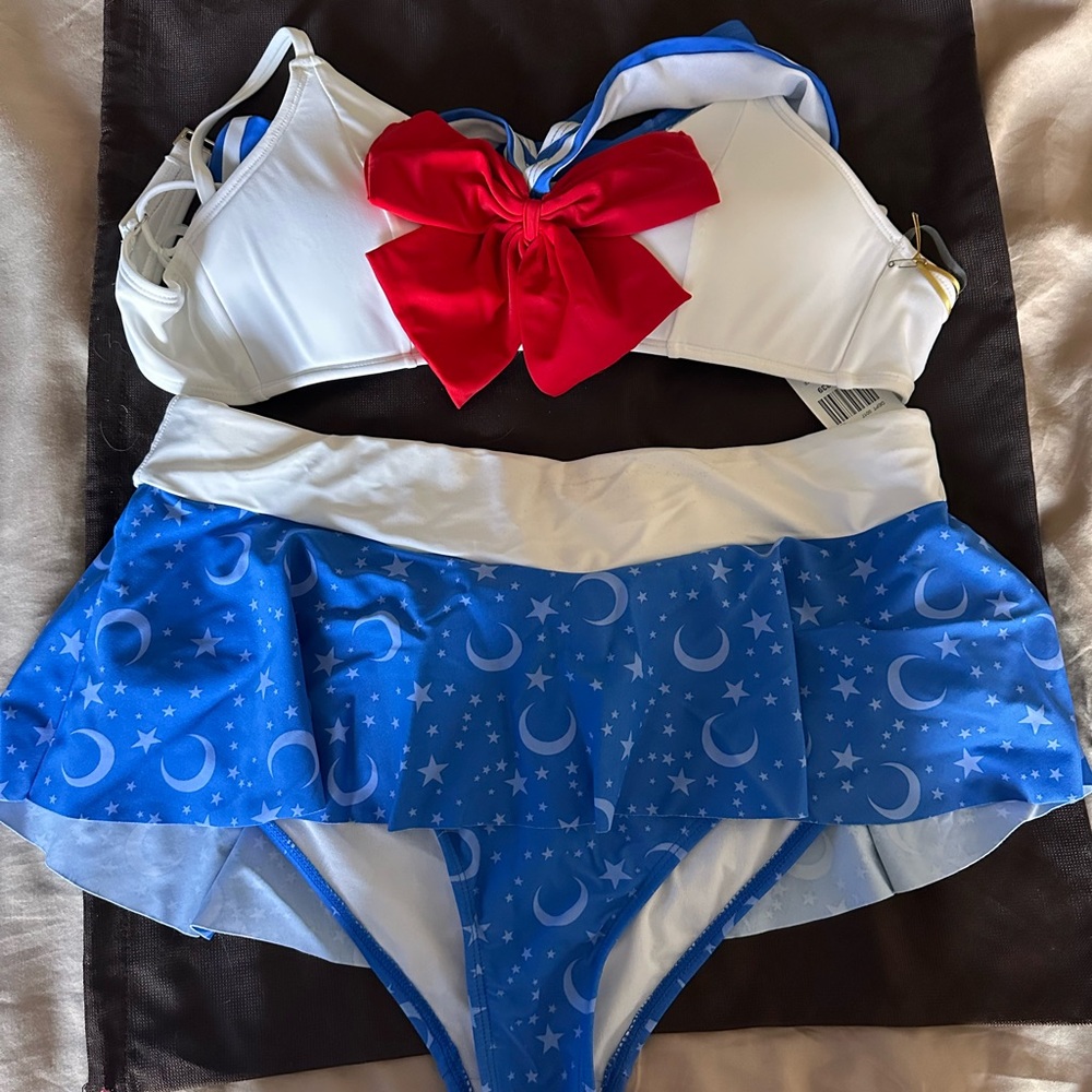 Hot Topic Blue and Red Sailor Moon Bikini Bottom - Picture 7 of 7